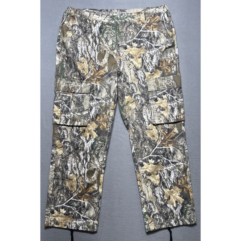Realtree Edge Camo Pants Mens XL (40x32) Cargo Pockets‎ Stretch Hunting Outdoor